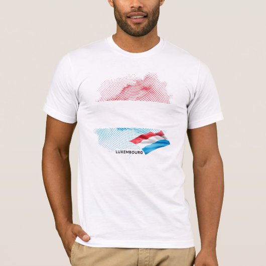 Luxemburg-Flagge T-Shirt (Vorderseite)