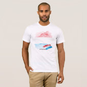 Luxemburg-Flagge T-Shirt (Vorne ganz)