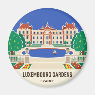 Luxemburg-Gärten Frankreich Magnet