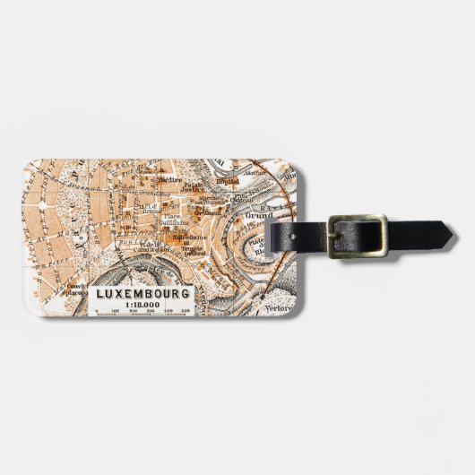 Luxemburg Gepäckanhänger (Vorderseite horizontal)