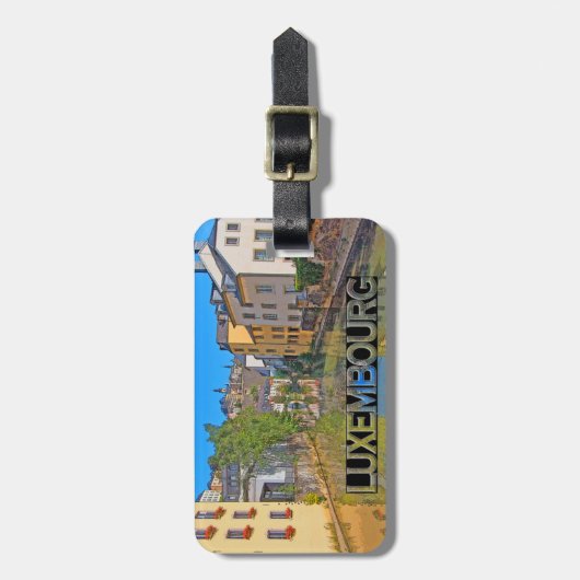 Luxemburg Gepäckanhänger (Vorderseite vertikal)
