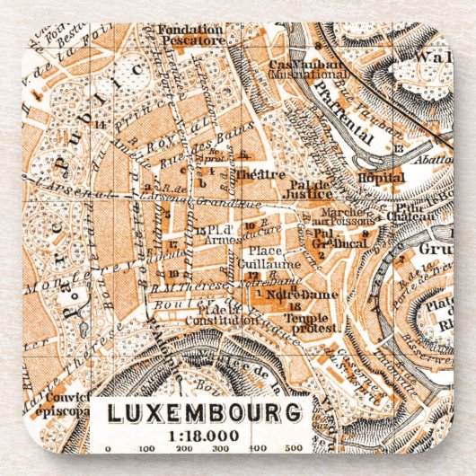 Luxemburg Getränkeuntersetzer (Vorderseite)