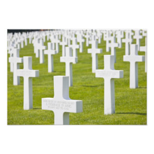 Luxemburg, Hamm. Militärischer Friedhof der USA Fotodruck