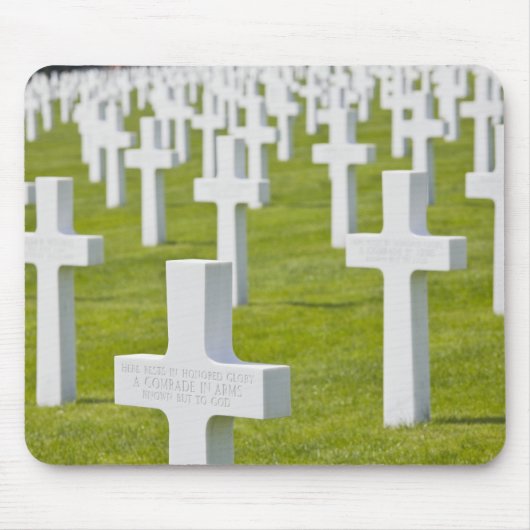 Luxemburg, Hamm. Militärischer Friedhof der USA Mousepad (Vorne)
