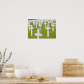 Luxemburg, Hamm. Militärischer Friedhof der USA Poster (Küche)