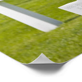 Luxemburg, Hamm. Militärischer Friedhof der USA Poster (Ecke)