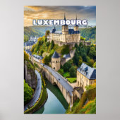 Luxemburg, Hügel und Hügel Poster (Vorne)
