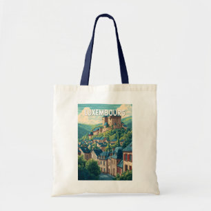 Luxemburg Illustration Reise Kunst Vintage Tragetasche