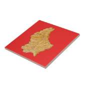 Luxemburg Karte Fliese (Seite)