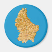 Luxemburg Karte Magnet (Vorne)