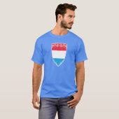 Luxemburg kennzeichnen T-Shirt (Vorne ganz)