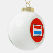 Luxemburg Keramik Kugel-Ornament (Links)