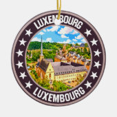 Luxemburg Keramik Ornament (Vorne)