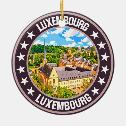 Luxemburg Keramik Ornament (Hinten)