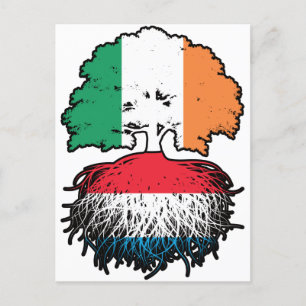 Luxemburg Luxemburg Irish Ireland Tree Roots Postkarte