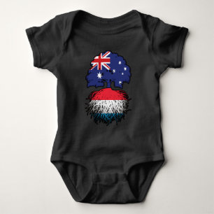 Luxemburg Luxemburgischer Australischer Tree Baby Strampler