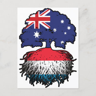 Luxemburg Luxemburgischer Australischer Tree Postkarte