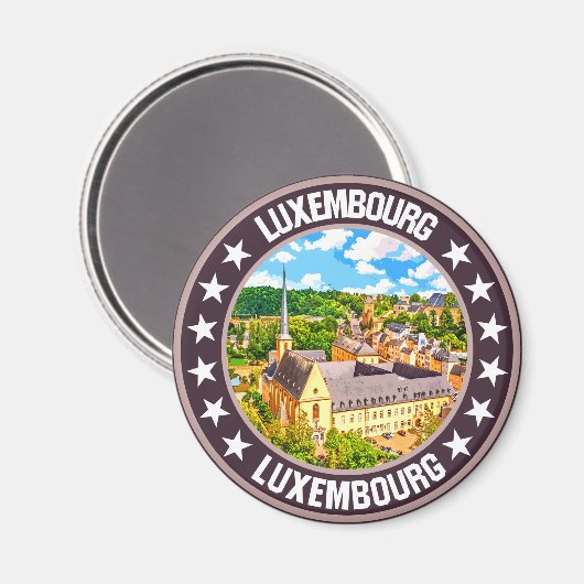 Luxemburg Magnet (Vorderseite/Rückseite)