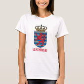 LUXEMBURG - MAP/LOGO/FLAG/FARBE/WAPPEN T-Shirt (Vorderseite)