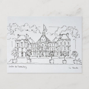 Luxemburg-Palast   rue de Vaugirard, Paris Postkarte