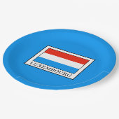 Luxemburg Pappteller (Schrägansicht)