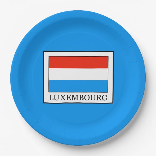 Luxemburg Pappteller (Vorderseite)