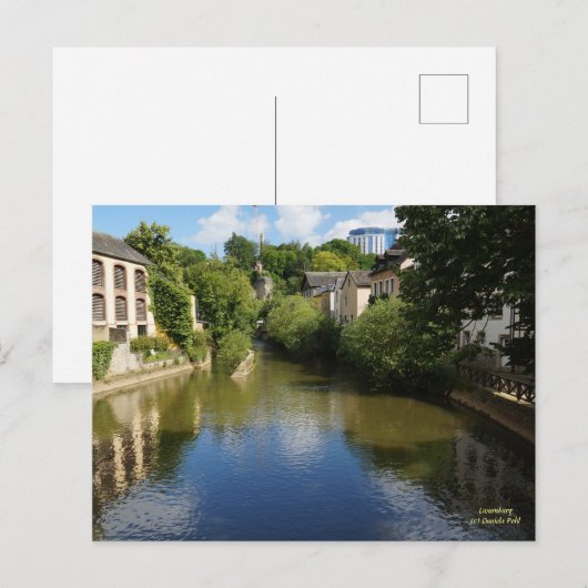 Luxemburg Postkarte (Vorne/Hinten)