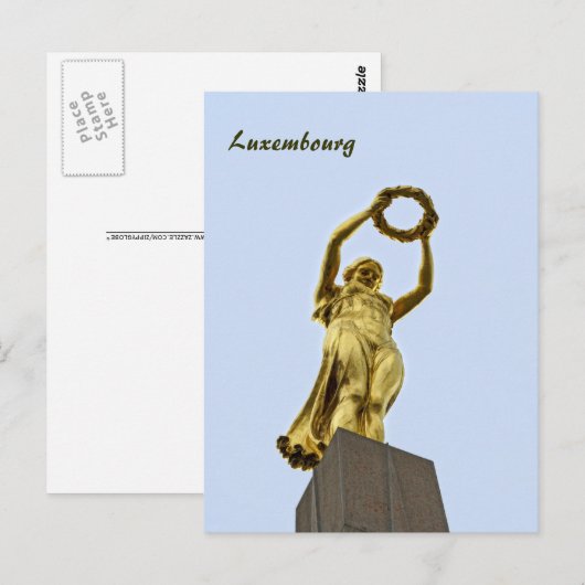 Luxemburg Postkarte (Vorne/Hinten)