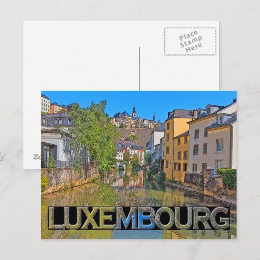 Luxemburg Postkarte (Vorne/Hinten)