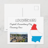 Luxemburg Postkarte (Vorne/Hinten)