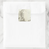 Luxemburg Quadratischer Aufkleber (Tasche)