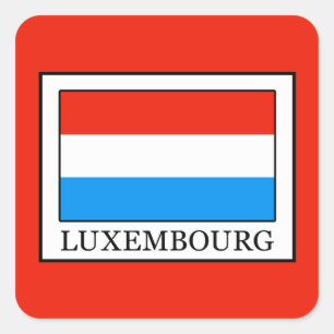 Luxemburg Quadratischer Aufkleber