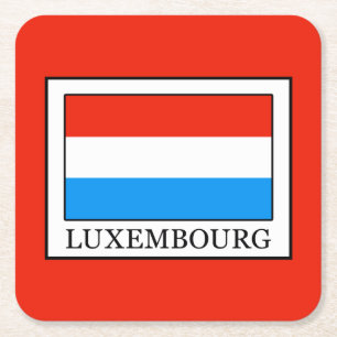 Luxemburg Rechteckiger Pappuntersetzer