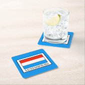 Luxemburg Rechteckiger Pappuntersetzer (Vor Ort)