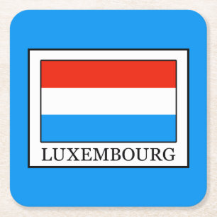 Luxemburg Rechteckiger Pappuntersetzer