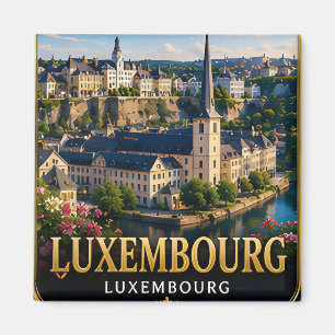 Luxemburg Reise Souvenir Erster Besuch 📍 Magnet