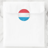 Luxemburg Runder Aufkleber (Tasche)