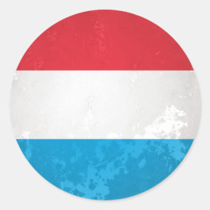 Luxemburg Runder Aufkleber