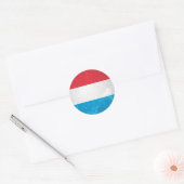 Luxemburg Runder Aufkleber (Umschlag)