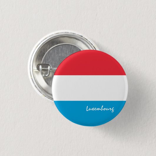Luxemburg-Schaltfläche, patriotische Luxemburger F Button (Vorne & Hinten)
