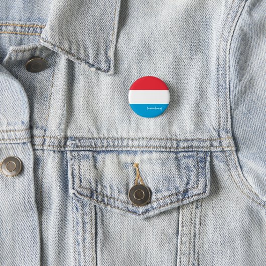 Luxemburg-Schaltfläche, patriotische Luxemburger F Button (Beispiel)