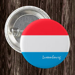 Luxemburg-Schaltfläche, patriotische Luxemburger F Button<br><div class="desc">Buttons: Luxemburger Flagge - Liebe meines Landes,  Reise,  Urlaub,  Nationalpatrioten / Sportfans</div>