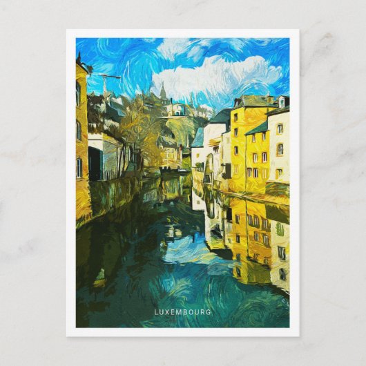 Luxemburg Schöne Landschaft mit Olivenhainen Postkarte (Vorderseite)