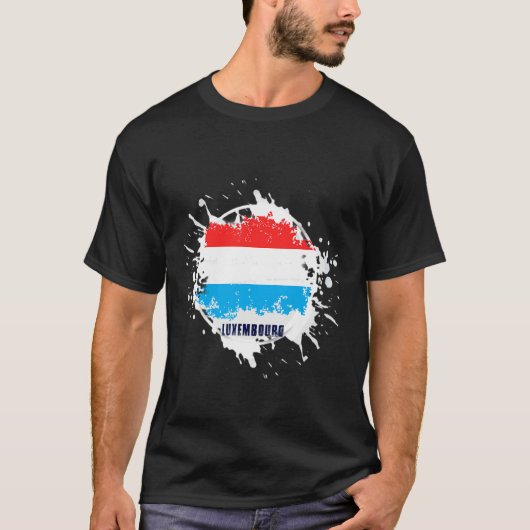 Luxemburg Splash T-Shirt (Vorderseite)