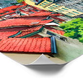 Luxemburg Stadt Berühmter Reiseort Poster (Ecke)