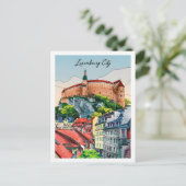 Luxemburg Stadt Berühmter Reiseort Postkarte (Stehend Vorderseite)