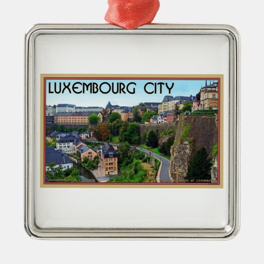 Luxemburg-Stadt Ornament Aus Metall (Vorne)