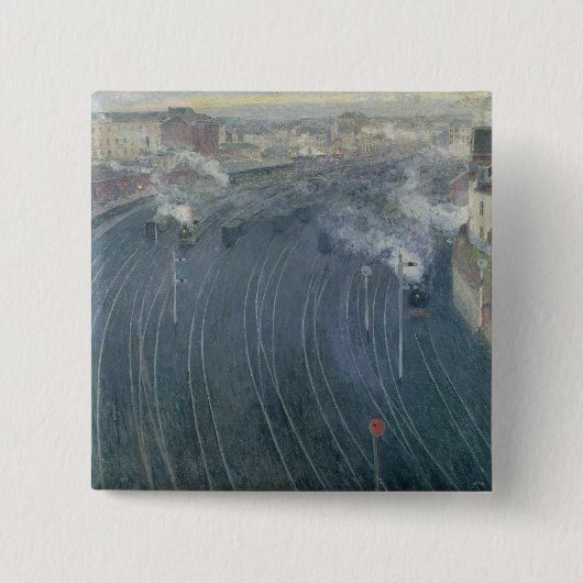 Luxemburg Station, Brüssel, 1903 Button (Vorderseite)