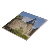 Luxemburg, Sure River Valley. Bourscheid Fliese (Seite)