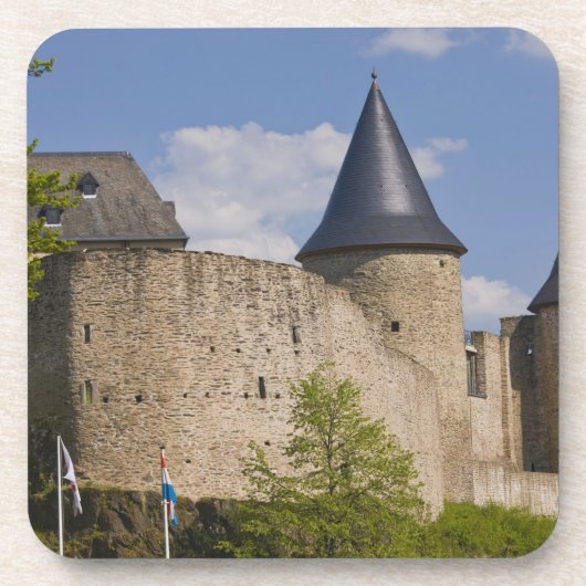 Luxemburg, Sure River Valley. Bourscheid Getränkeuntersetzer (Vorderseite)